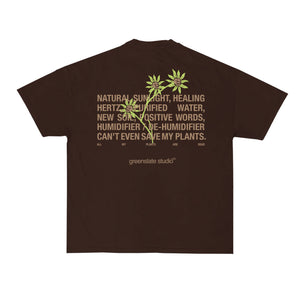 "All My Plants Are Dead" Tee - Dirt Brown